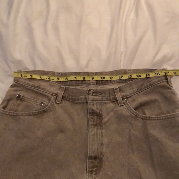 Men’s Lee Riveted Tan Jeans 38X34 - Picture 11 of 15
